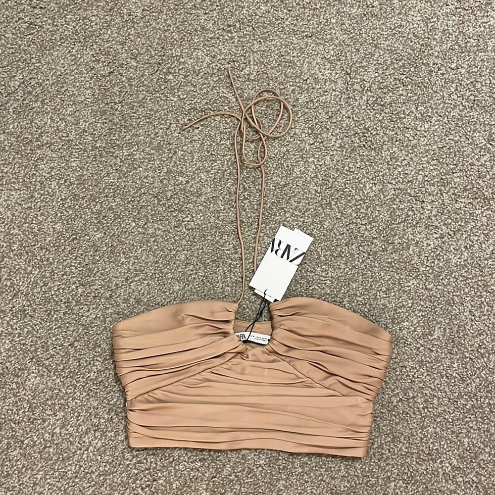 Criss cross tie Zara top